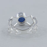 Rainbow Moonstone Sterling Silver Ring