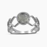 Rainbow Moonstone Silver Rings