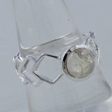 Rainbow Moonstone Sterling Silver Ring