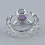 Rainbow Moonstone Sterling Silver Ring