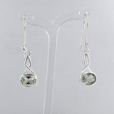 Rainbow Moonstone Silver Earrings