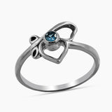 Natural Ruby Sterling Silver Rings