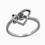 Natural Ruby Sterling Silver Rings