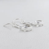 Rainbow Moonstone Silver Earrings