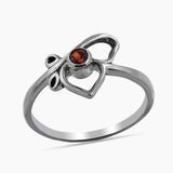 Natural Ruby Sterling Silver Rings