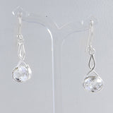 Rainbow Moonstone Silver Earrings