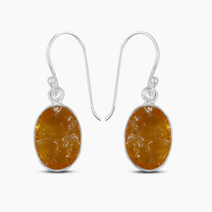 Citrine Silver Earrings