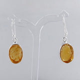 Citrine Silver Earrings