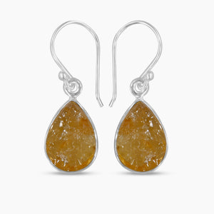 Citrine Silver Earrings