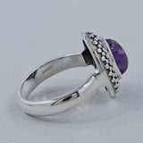 925 Starling Silver Charoite Ring