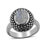 925 Starling Silver Charoite Ring