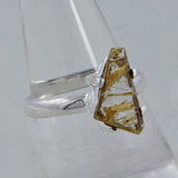 Rutilated Quartz Silver Rings