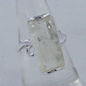 Rainbow Moonstone Silver Rings