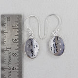 Dendritic Opal Silver Earrings