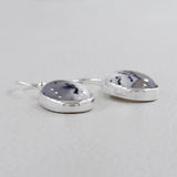 Dendritic Opal Silver Earrings