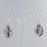 Dendritic Opal Silver Earrings