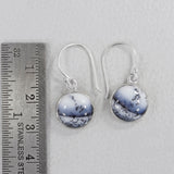 Dendritic Opal Silver Earrings