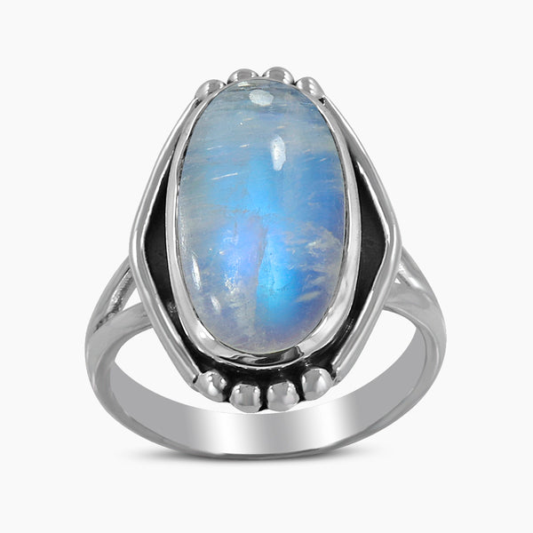 925 Silver Labradorite Rings