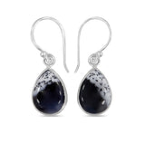 Dendritic Opal Silver Earrings