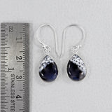 Dendritic Opal Silver Earrings