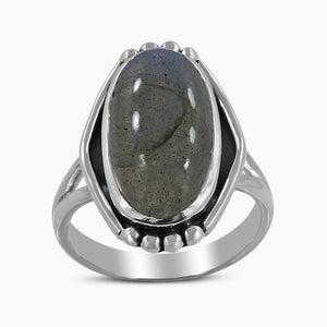 925 Silver Labradorite Rings