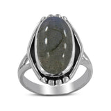 925 Silver Labradorite Ring