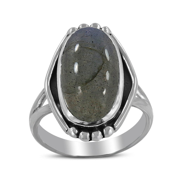 925 Silver Labradorite Rings