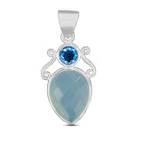 Larimar 925 Silver Pendant