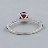 Garnet Silver Ring