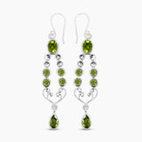 Peridot Silver Earrings