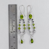 Peridot Silver Earrings