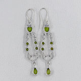 Peridot Silver Earrings