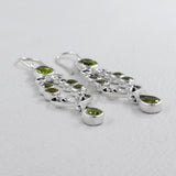 Peridot Silver Earrings