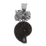 925 Silver Ammonite Fossil Pendant