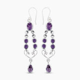 Peridot Silver Earrings