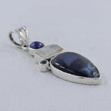 925 Sterling Silver Pietersite Pendant