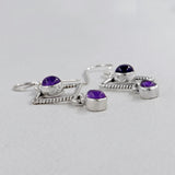 Amethyst Silver Earrings