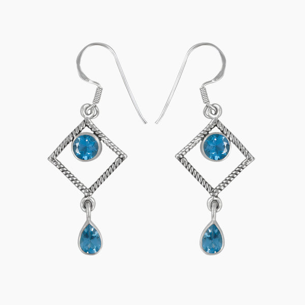 Amethyst Silver Earrings