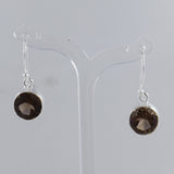 Smoky Quartz Silver Earrings