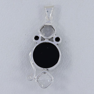 925 Sterling Silver Black Onyx Pendants