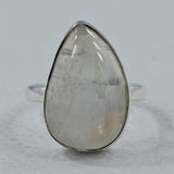 Rainbow Moonstone Sterling Silver Ring