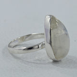 Rainbow Moonstone Sterling Silver Ring