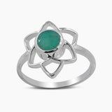 Natural Citrine Gemstone Silver Rings