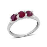 Garnet Silver Ring