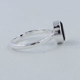 Natural Black Onyx Sterling Silver Ring