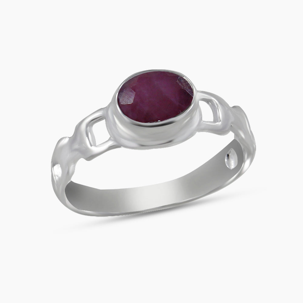 925 Sterling Silver Ruby Rings
