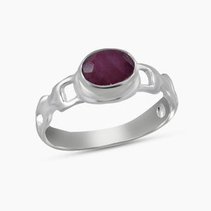 925 Sterling Silver Ruby Rings