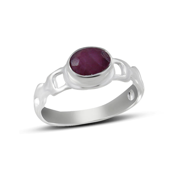 925 Sterling Silver Ruby Rings