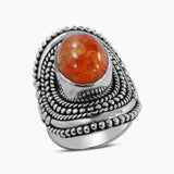 Sponge Coral Silver Rings