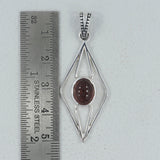 925 Sterling Silver Larimar Pendant